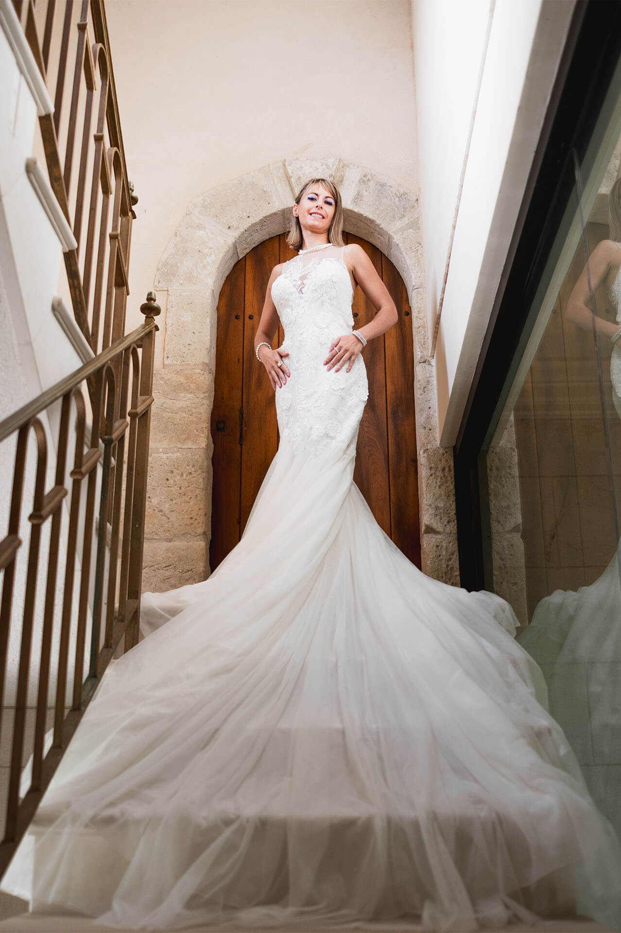 Essai robe de mariée abordable boutique Et m'aime après